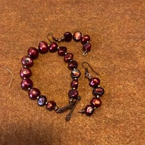 Bracelet and earrings set
